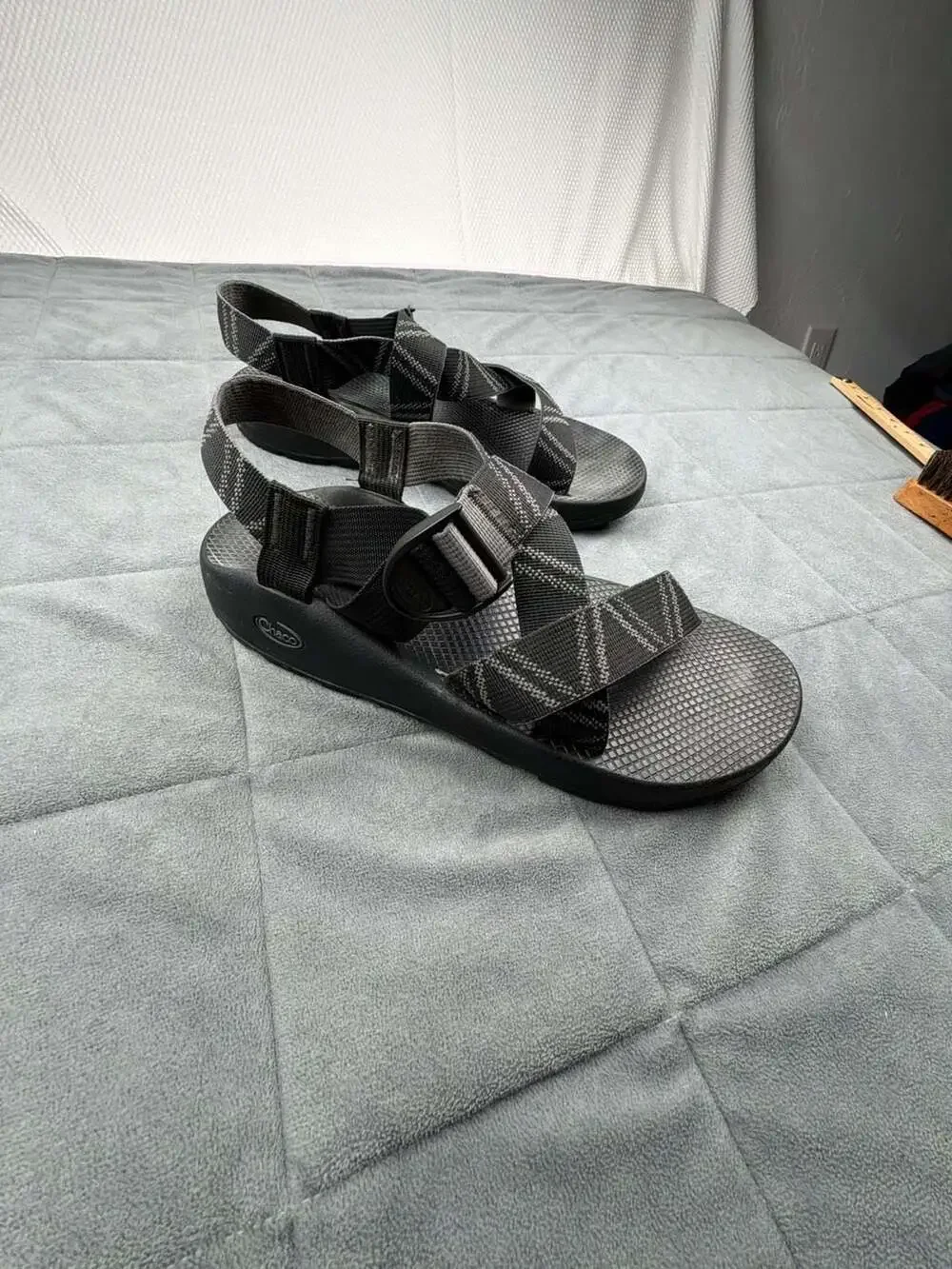 Chaco Mega Z/Classic Men Black Stripe Adjustable Hiking Sandals Size 12 J105747